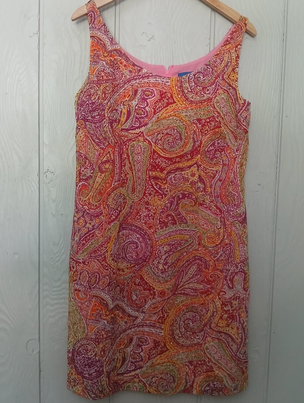 JH Collectibles Pink Multicolor Paisley Dress size 8